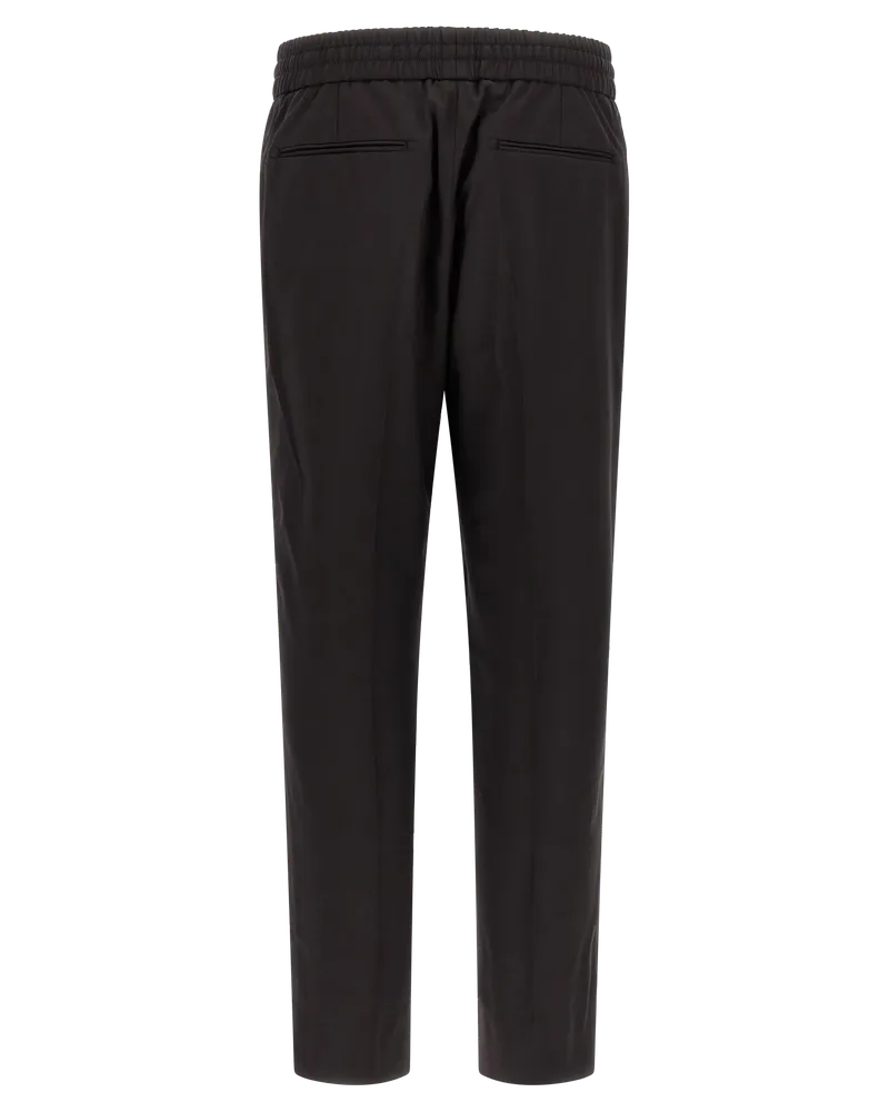 Brioni Men's Brown Wool Casual Pants Brown