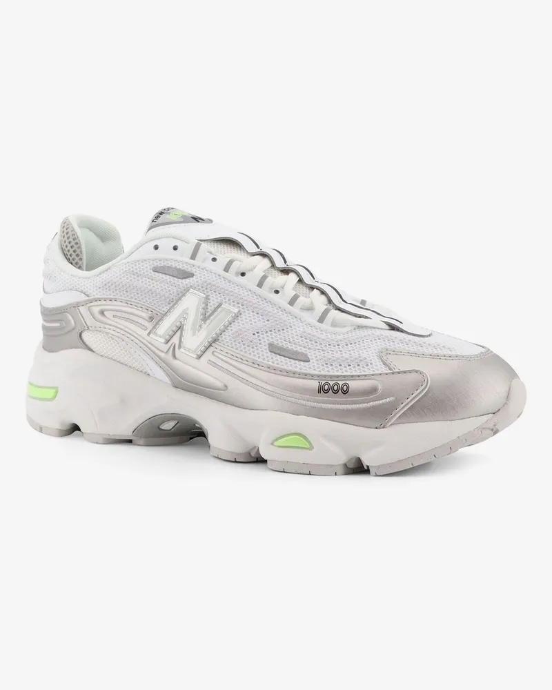 New Balance Men's 1000 Mesh Sneakers White Mesh-Gomma Trainers Mesh/gomma White