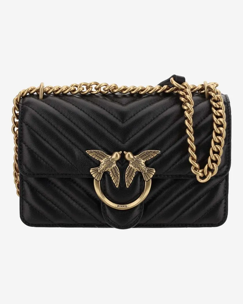 Pinko Love Shoulder Bag — Black Black