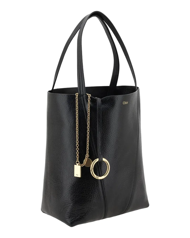 Chloé Spin Shoulder Bag — Black Black