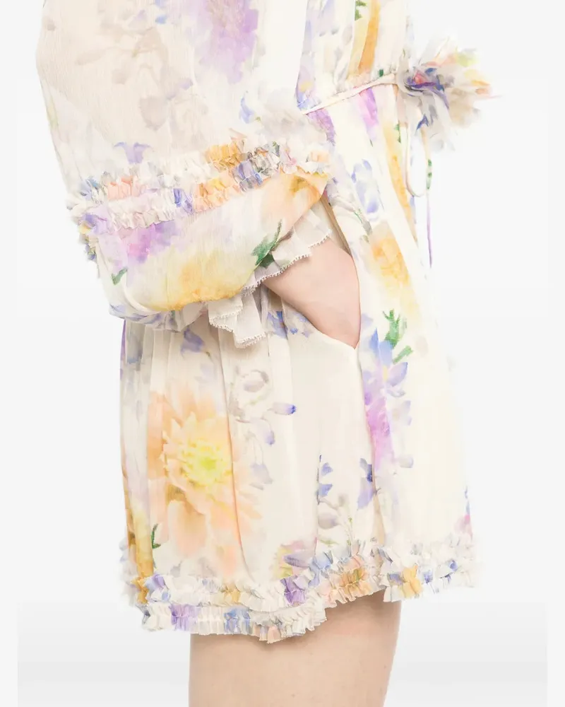 Zimmermann Women's Luna Playsuit Ss26 W Cream