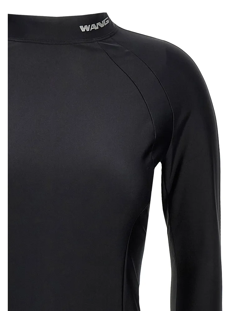 Alexander Wang Rashguard Technical Dress — Black Black