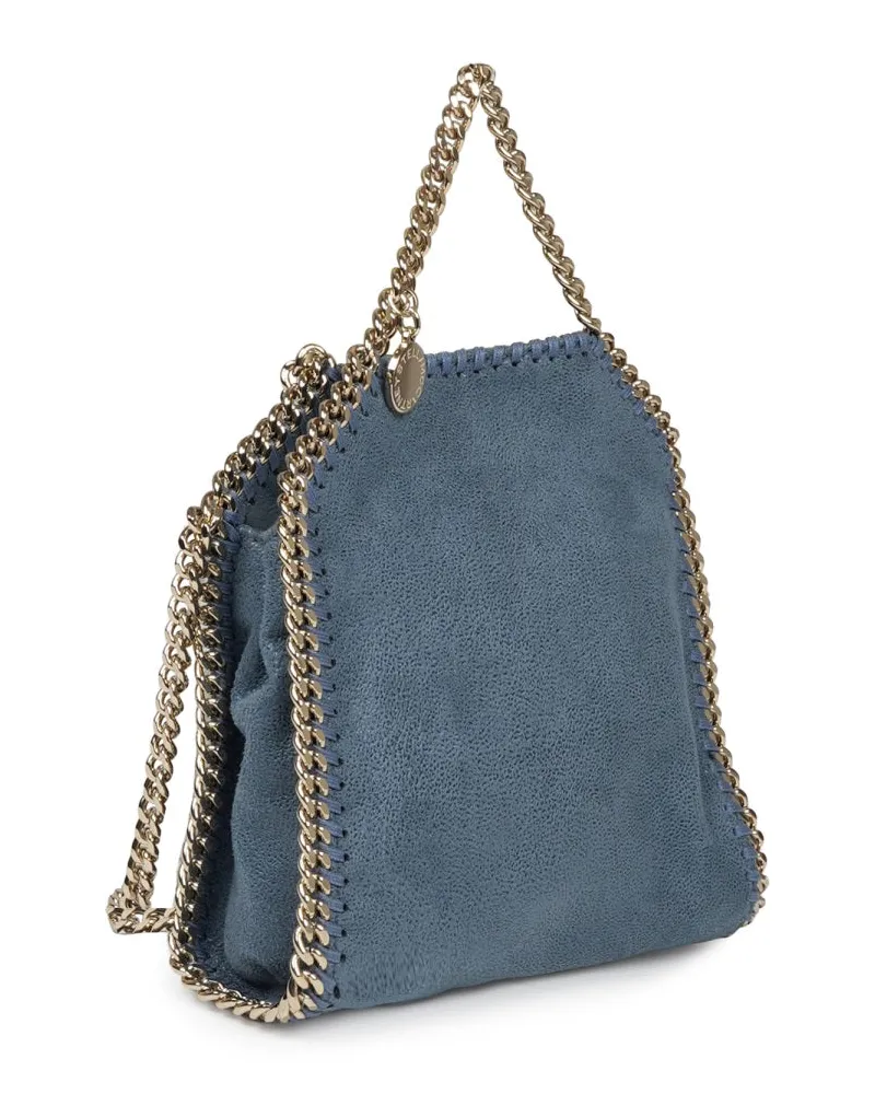 Stella McCartney Women's Micro Falabella Handbag Blue Polyester Handbags Hand Bags Blue