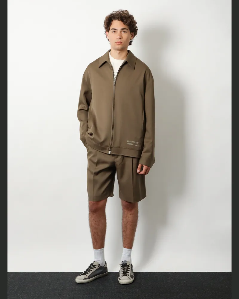 Golden Goose Men's Jacket Wool And Cotton, Green Green
