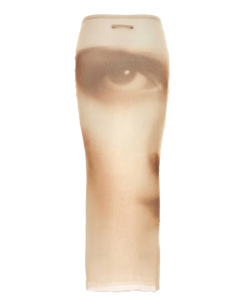 Jean Paul Gaultier Long Skirt — Beige Beige