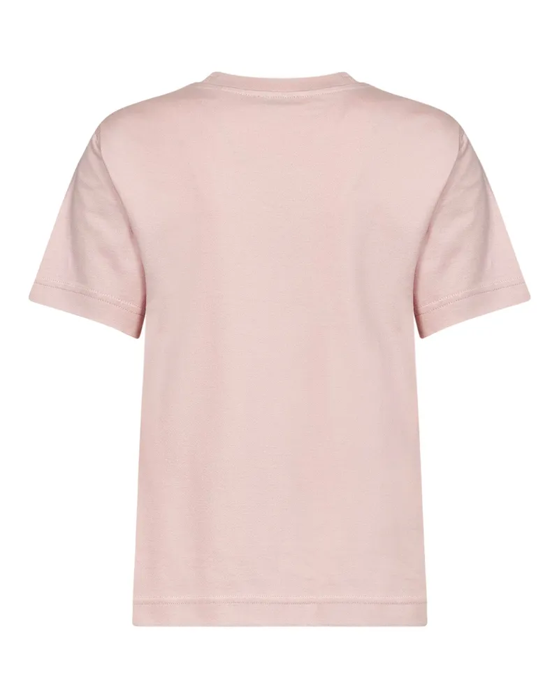 Burberry Women T-Shirt Bouquet Pink Cotton T-Shirts & Jerseys Pink