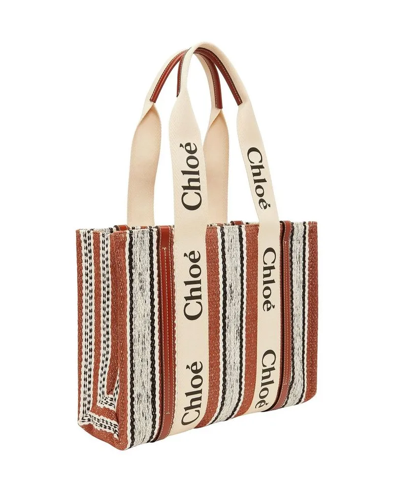 Chloé Women's Brown Linen Tote Bag Brown
