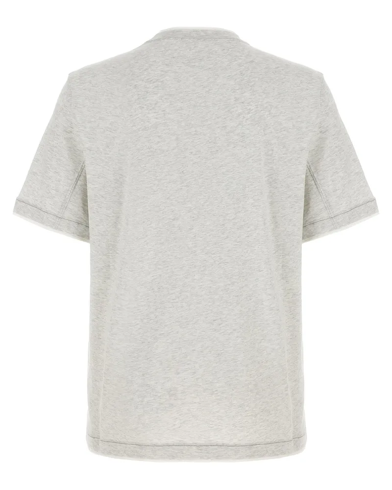 Brunello Cucinelli Layered T-shirt — White White