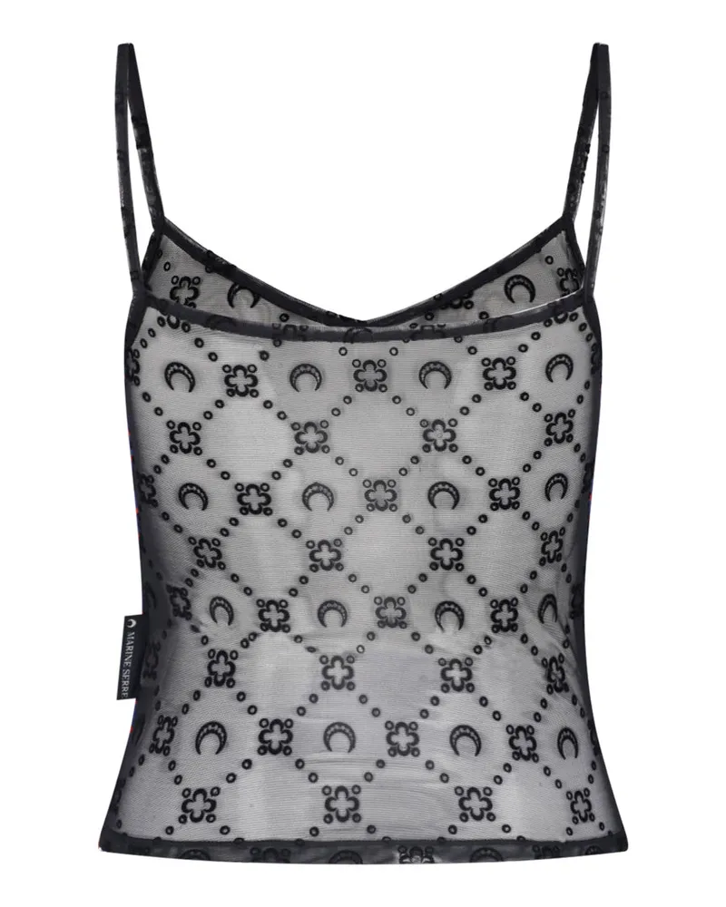 Marine Serre Women's Top Black Polyamide Black