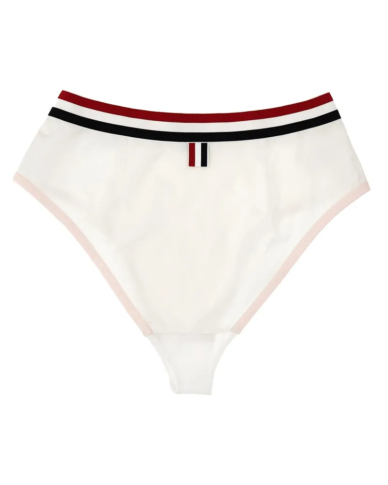 Thom Browne Women's White Cotton Briefs Clothing White