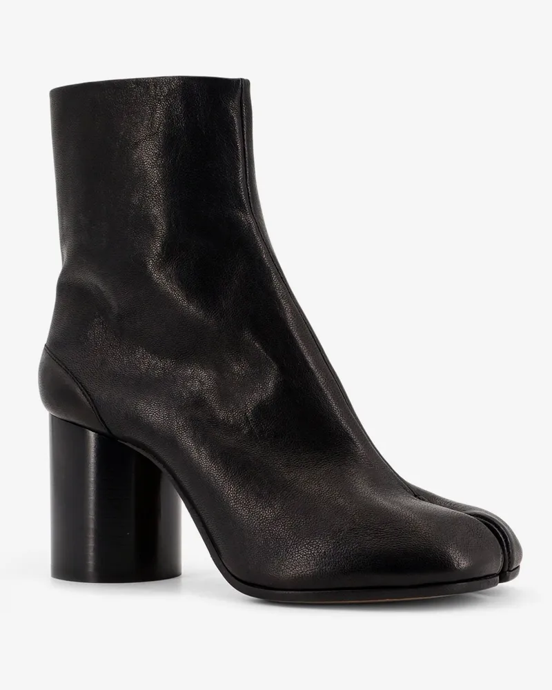 Maison Margiela Women's Leather Tabi Boots Black Black