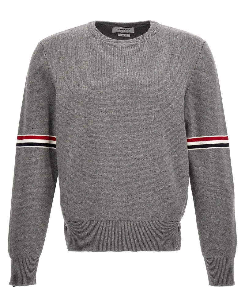 Thom Browne Men's Gray Cotton Cardigan Clothing Gray