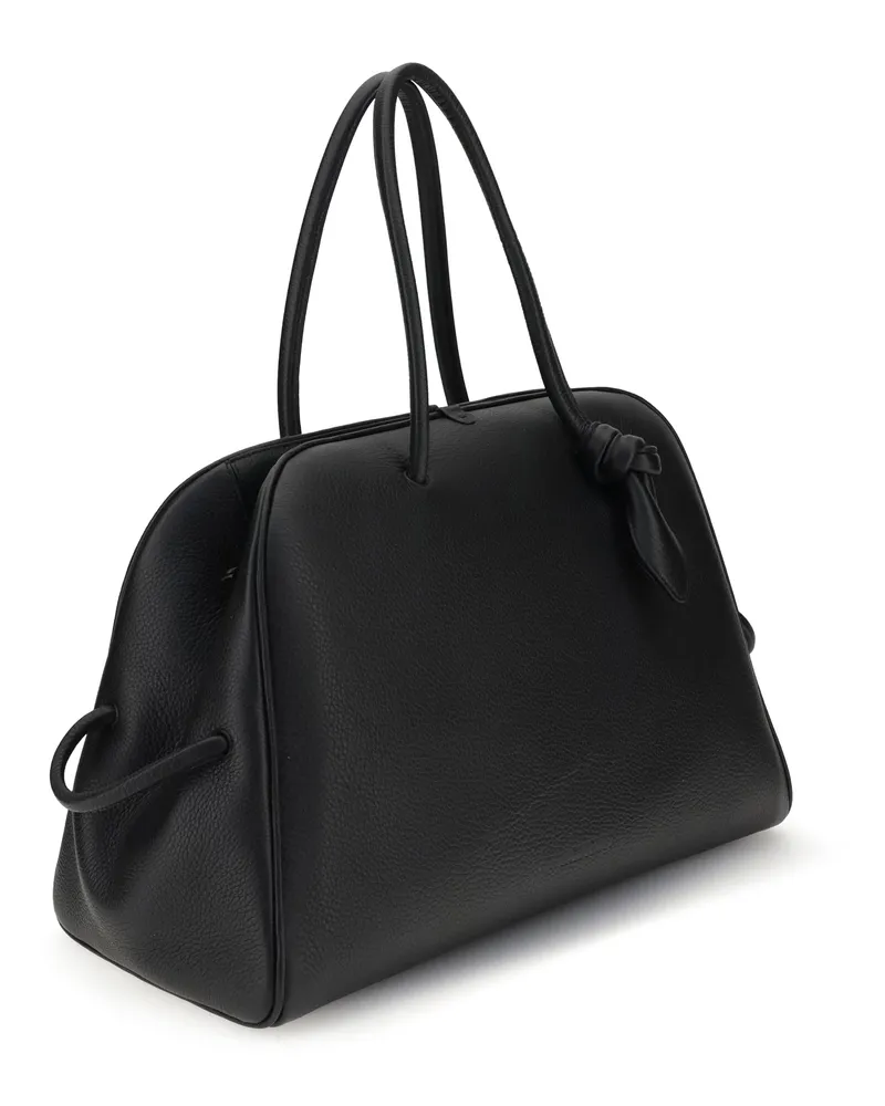 Jacquemus Women's Le Grand Tourisme Travel Bag Black Calf Leather Bos Taurus Handbags Hand Black