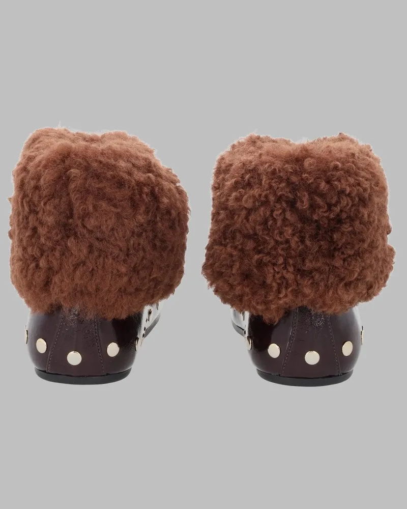 Ganni Jenny Ankle Boots — Brown Brown