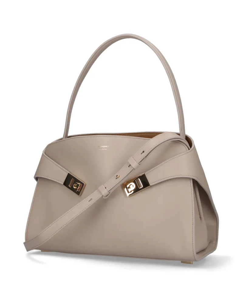 Ferragamo Women's Bags Cream Calf Leather Cream