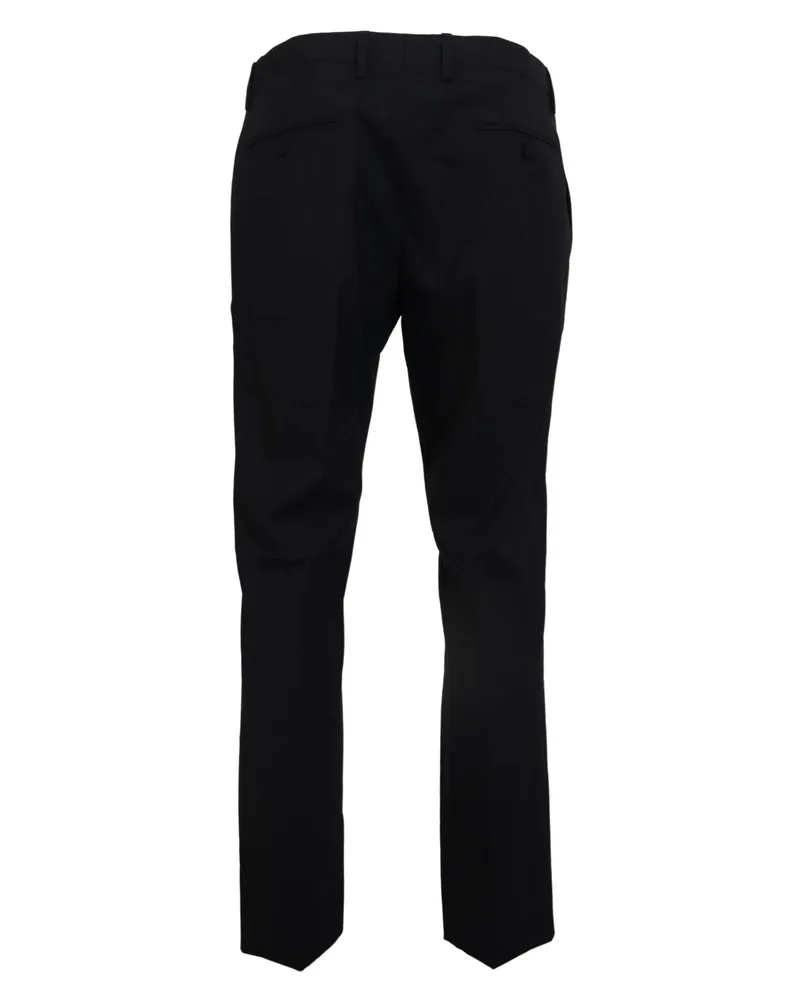 Dolce & Gabbana Men's Gray Wool Stretch Dress Formal Slim Fit Pant Gray