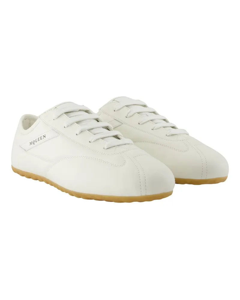 Alexander McQueen Men's Ec1 Sneakers -  Leather White Calfskin Shoes White
