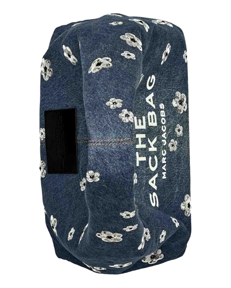 Marc Jacobs Women's The Sequin Daisy Denim Sack Bag Blue > Shoulder Blue