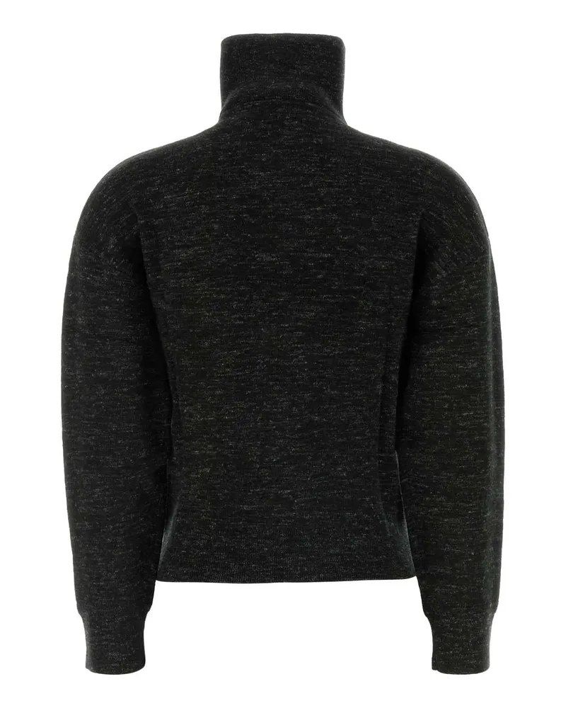 Étoile Isabel Marant Women's Melange Black Stretch Viscose Blend Koxy Cardigan Maglieria Sweater Black