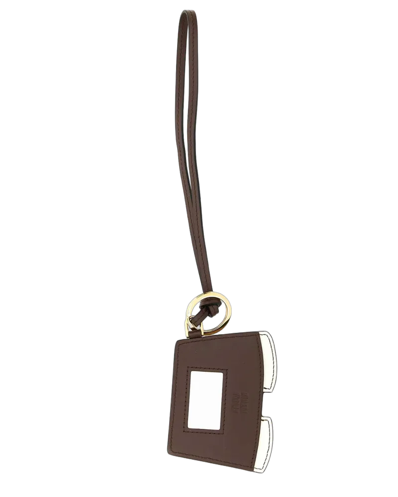 Miu Miu Corda Portachiavi Keychains Beige