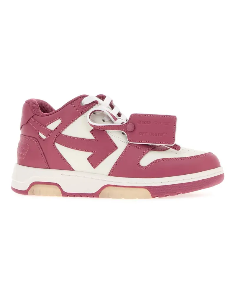OFF-WHITE Women's Two-Tone Leather Out Of Office Sneakers White-Vintage Pink White/vintage Pink