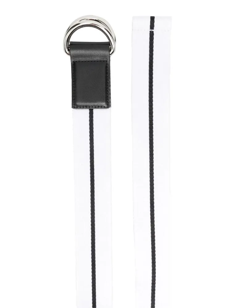 Palm Angels Women's Venice Track Tape Belt White Accessories White