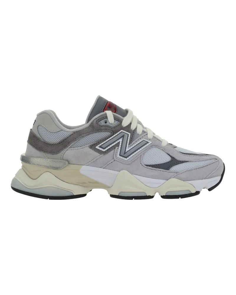 New Balance Mesh and Suede Sneaker — Gray 