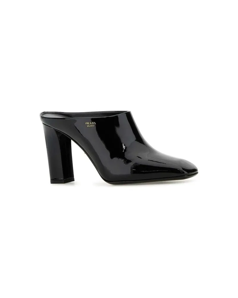 Prada Women's Black Calfskin Mules Black