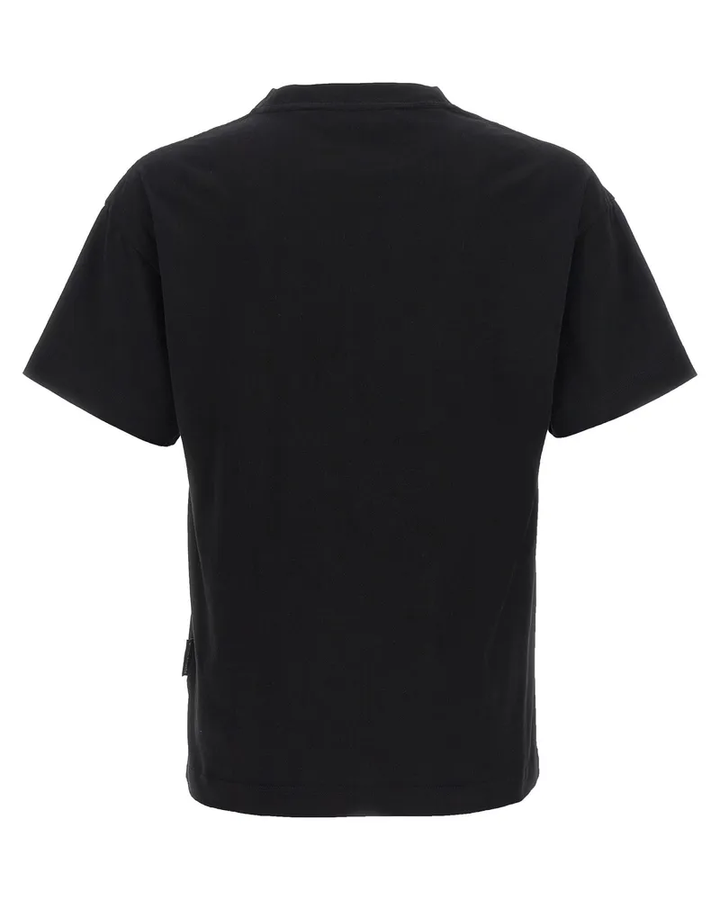 Palm Angels Men Black Cotton T-Shirt Black