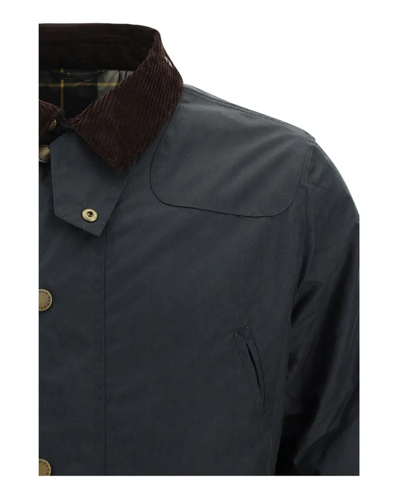 Barbour Men's Wax Jacket Reelin Sage Cotton Green