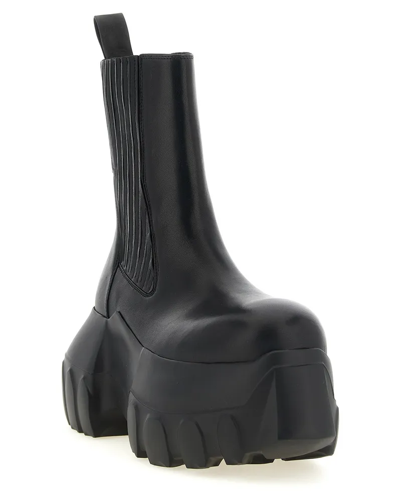 Rick Owens Women's Black Ramie Ankle Boots Black