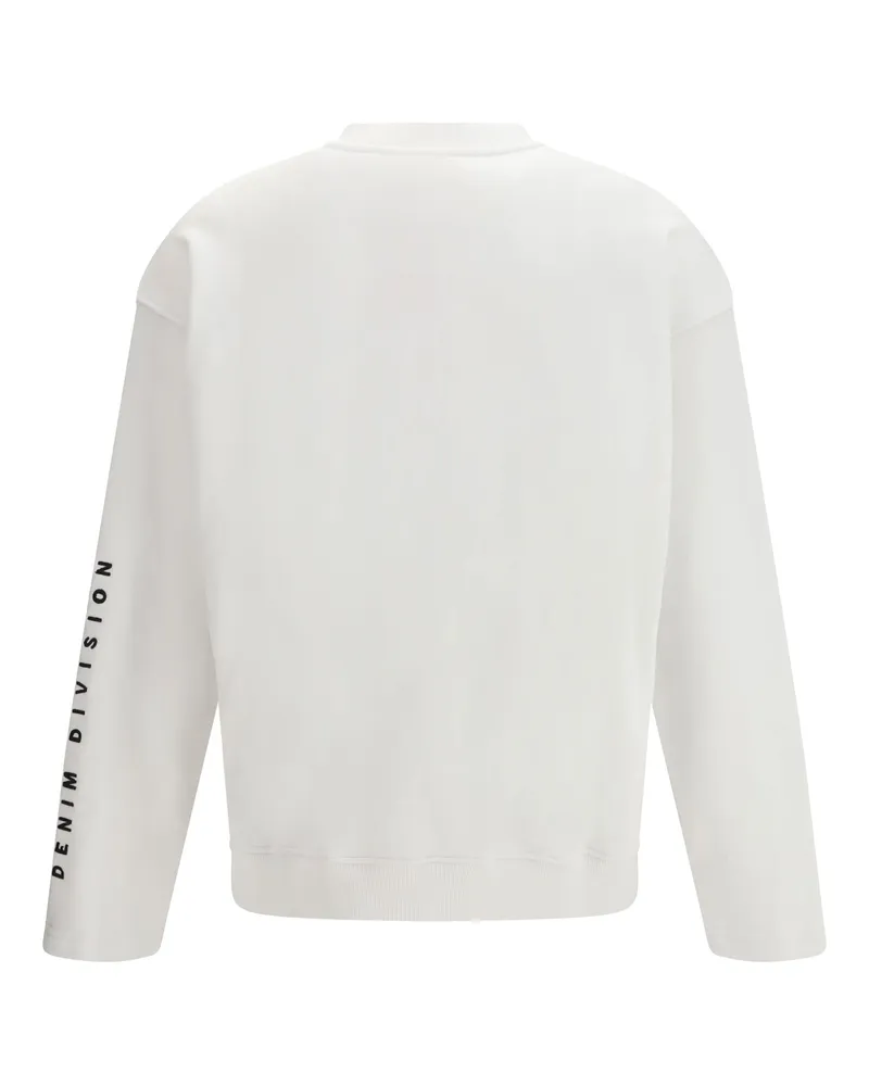 Diesel Men's Logo Sweatshirt 100 Cotton Sweatshirts Sweater White