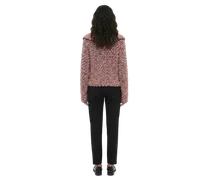 Cashmere-Wool Boucle Jacket — Pink