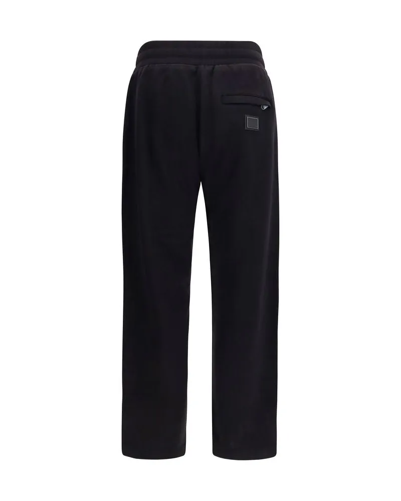 Dolce & Gabbana Men's Black Cotton Joggers (workout Pants Black