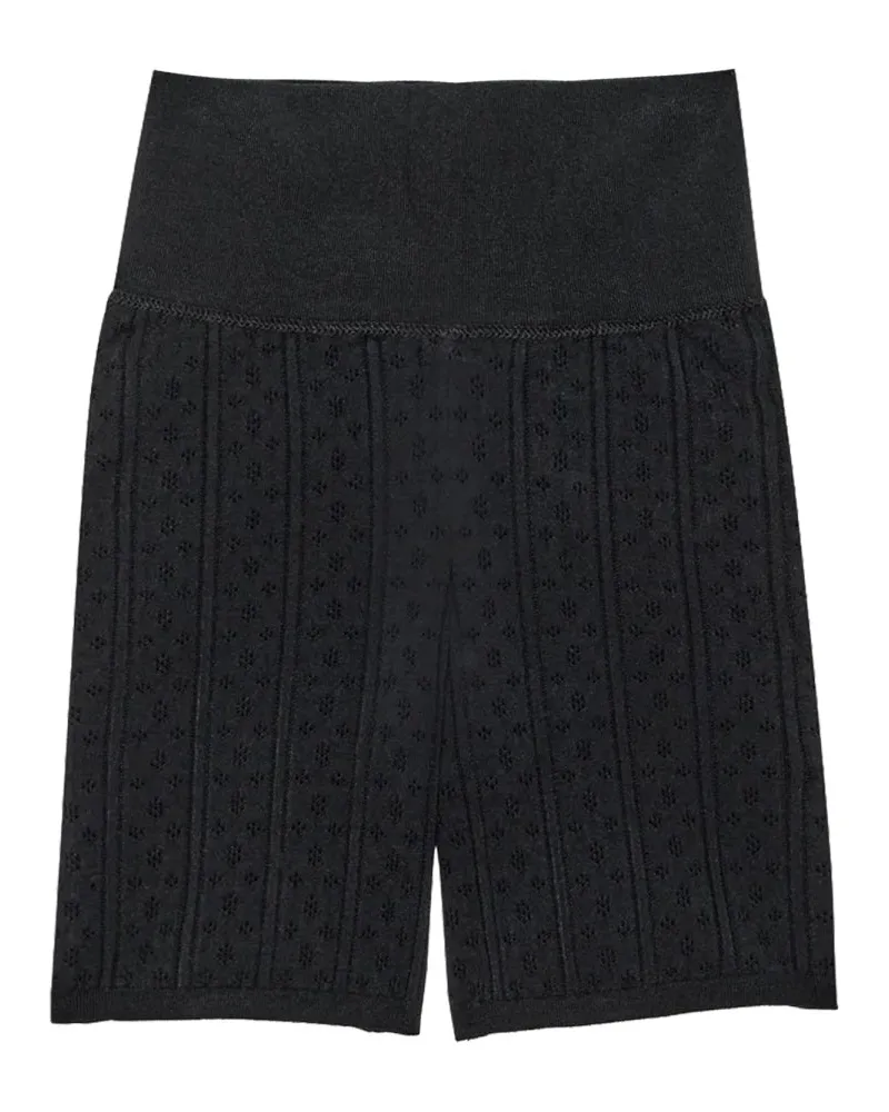 J.W.Anderson Perforated Knit Bermudas — Black Black