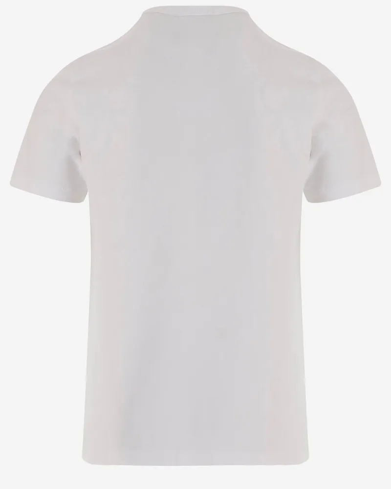 J.W.Anderson Logo-Embroidered Cotton T-Shirt — White White