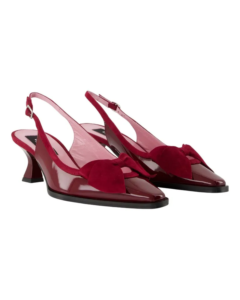 Carel Women's Marquise Sandals -  Leather Burgundy Calfskin Shoes Burgundy