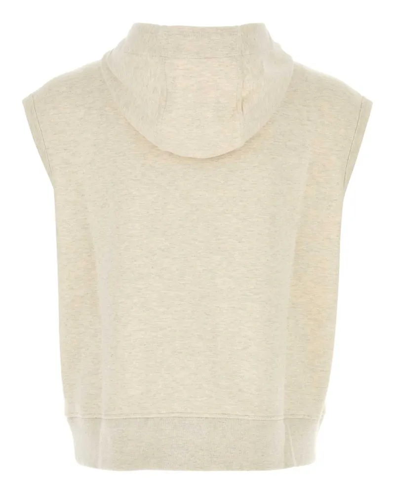 Fendi Men Melange Crema Stretch Sweatshirt Natural Felpe Beige
