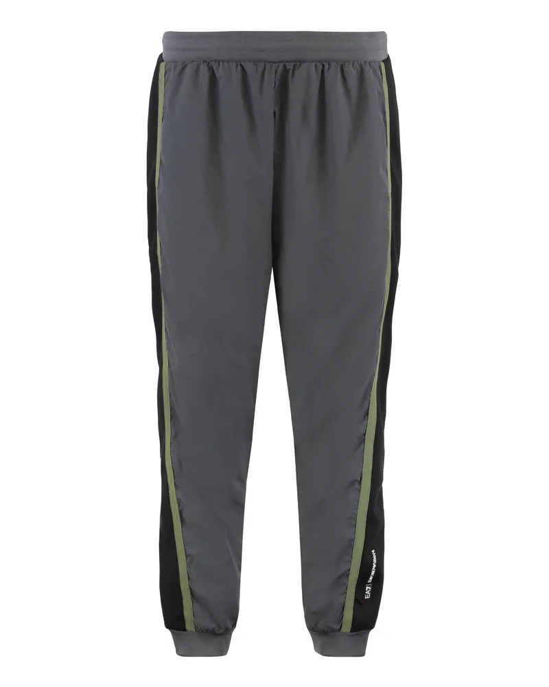 EA7 Techno Fabric Track Joggers — Gray Gray