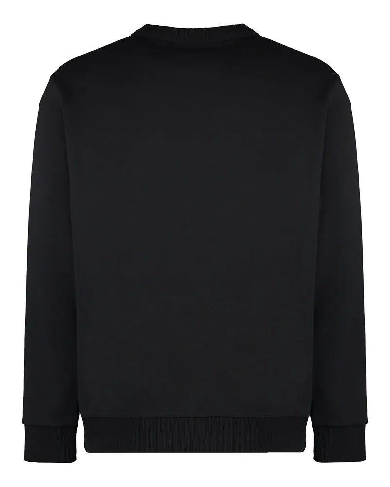 Burberry Men Cotton Crew-Neck Sweatshirt Black Sweatshirts Sweater Black