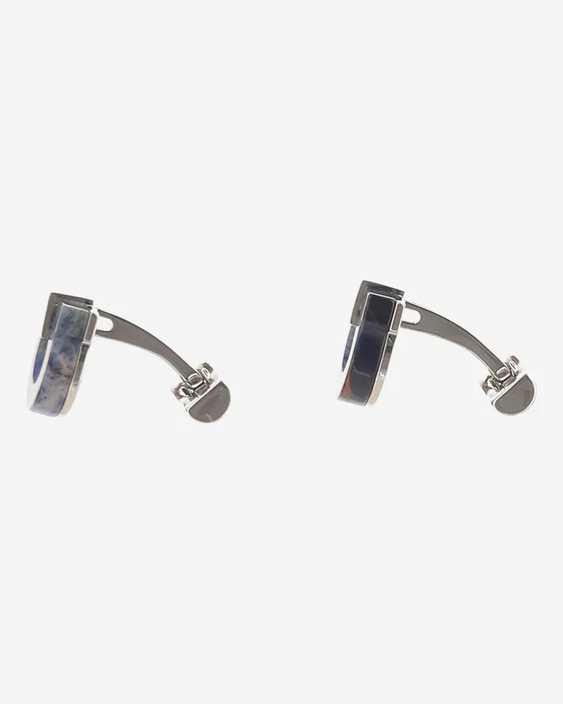 Ferragamo Men's Bracelet Gem Blue Stone-Polished Palladium Brass-Semiprecious Stone Stone/polished Brass/semiprecious Blue