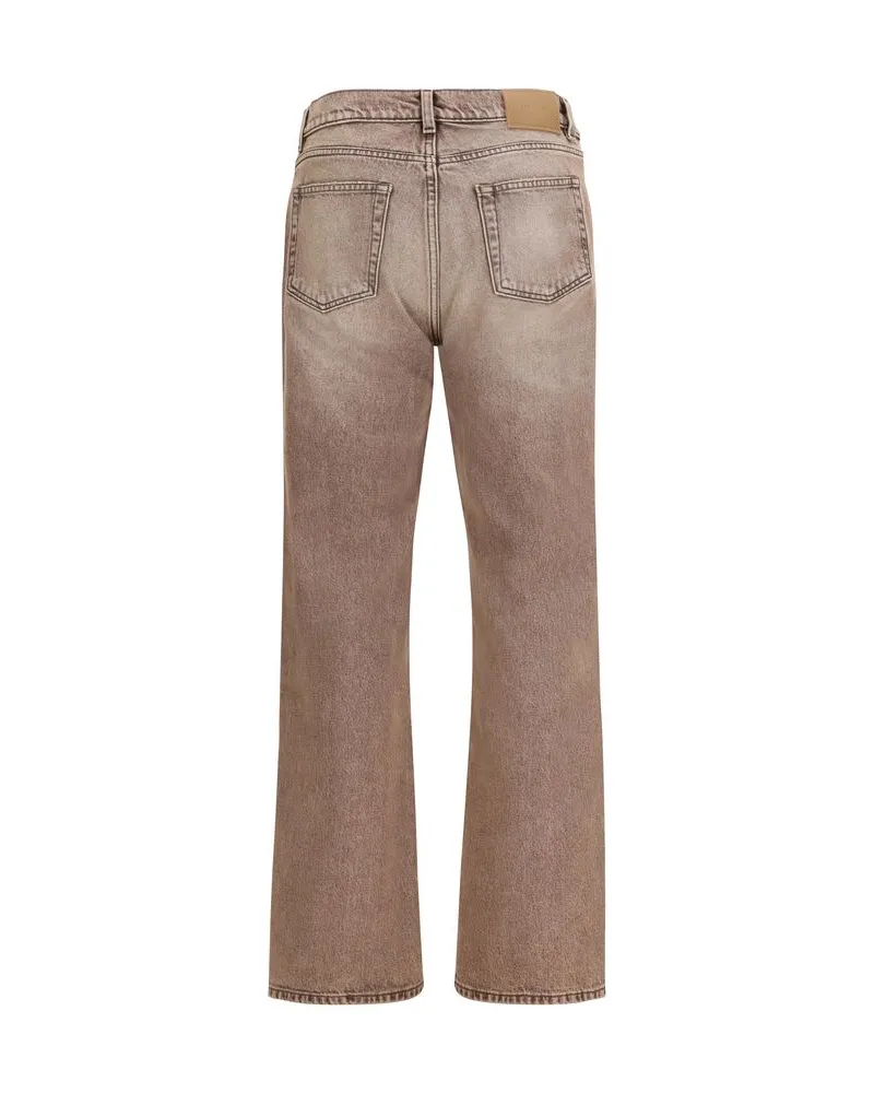Our Legacy Men's Multicolor Cotton Bootcut Jeans Clothing Beige