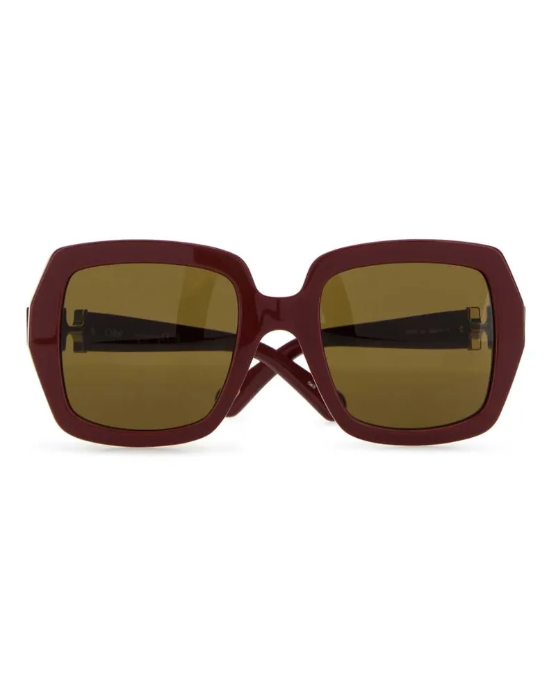 Chloé Women's Burgundy Acetate Sunglasses 52 Exterior: Occhiali Da Sole Burgundy