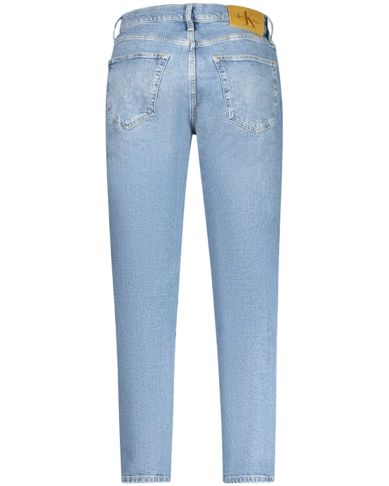 Calvin Klein Washed Cotton Dad Jeans — Blue Blue
