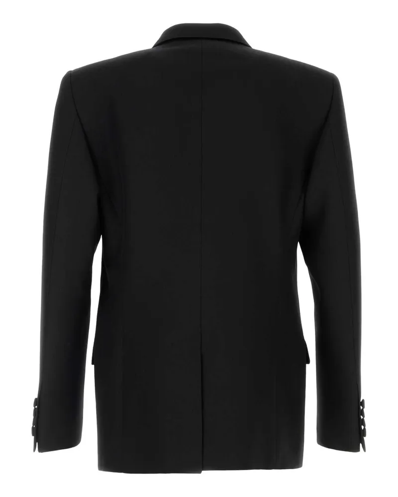 Valentino Garavani Men's Rever Blazer Black Polyester Wool Blazers Black