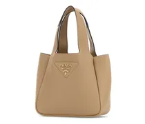 Women's Shoulder Bag Beige Leather