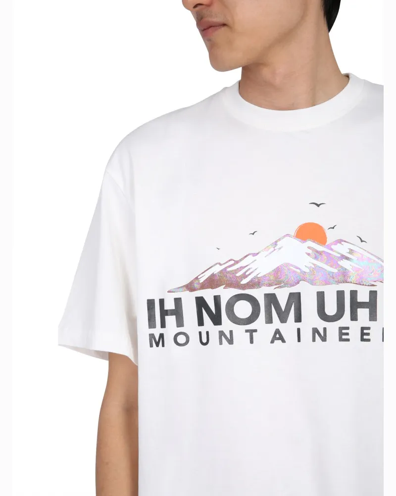 IH NOM UH NIT Crew Neck Cotton T-Shirt — White White