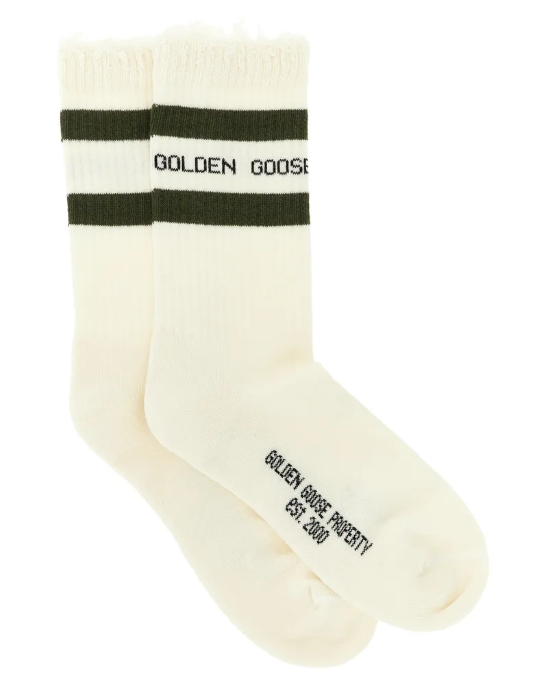 Golden Goose Women Bicolor Cotton Socks Clothing Bicolor