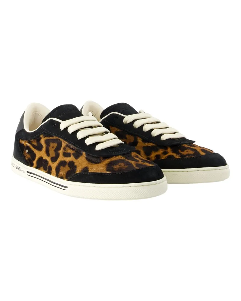 Dolce & Gabbana Women's Bassa Sneaker Black Calfskin Black