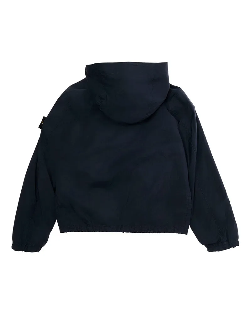 Stone Island Boys' Kids Hooded Jacket Blue Polyamide Navy